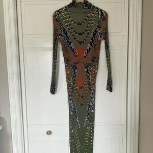 Julia heuer hand pleated Vigo dress NWT